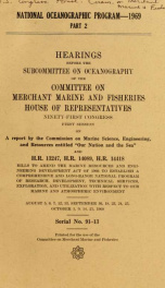 Hearings before the Subcommittee on Oceanography of the Committee on Merchant Marine and Fisheries, House of Representatives pt.2 (1960)_cover