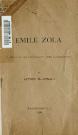 Émile Zola; a study of his personality, with illustrations_cover