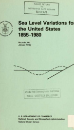 Sea level variations for the United States, 1855-1980_cover