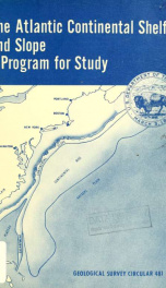 The Atlantic continental shelf and slope, a program for study_cover