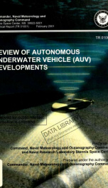 Review of autonomous underwater vehicle (AUV) developments_cover