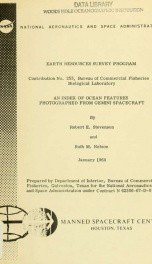 An index of ocean features photographed from Gemini spacecraft_cover