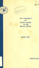 The variability of water masses in the Indian Ocean_cover