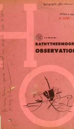 Bathythermograph observations_cover