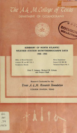 Summary of North Atlantic weather station bathythermograph data : 1946-1950_cover