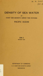 Density of sea water at Coast and Geodetic Survey tide stations : Pacific Ocean_cover