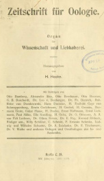 Zeitschrift für Oologie Jahrg. 14 no. 12 Mar 1905_cover