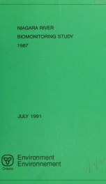 Niagara River biomonitoring study 1987 : report_cover