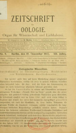 Zeitschrift für Oologie Jahrg. 12 no. 9 Dez 1902_cover