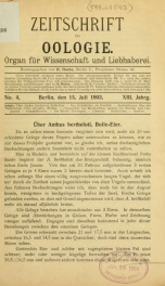 Zeitschrift für Oologie Jahrg. 13 no. 4 Juli 1903_cover