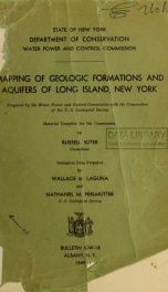 Mapping of geologic formations and aquifers of Long Island, New York_cover