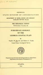 Subsurface geology of the Georgia Coastal Plain_cover