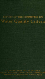 Water quality criteria_cover