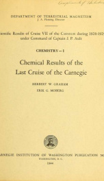 Chemical results of the last cruise of the Carnegie._cover