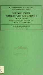Surface water temperature and salinity, Pacific coast, North and South America and Pacific Ocean islands_cover