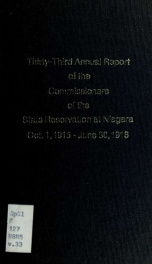 Annual report of the Commissioners of the State Reservation at Niagara 33_cover