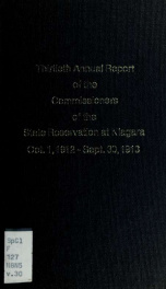 Annual report of the Commissioners of the State Reservation at Niagara 30_cover