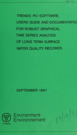 Trends: Pc-software, Users Guide and Documentation for Robust Graphical Time Series Analysis of Long Term Surface_cover