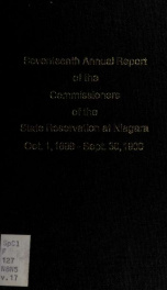 Annual report of the Commissioners of the State Reservation at Niagara 17_cover