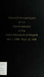 Annual report of the Commissioners of the State Reservation at Niagara 16_cover