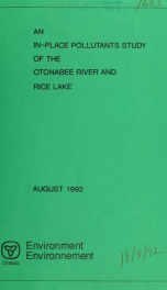 An in-place pollutants study of the Otonabee River and Rice Lake : report_cover