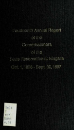 Annual report of the Commissioners of the State Reservation at Niagara 14_cover