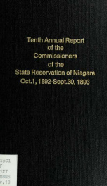 Annual report of the Commissioners of the State Reservation at Niagara 10_cover