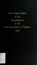 Annual report of the Commissioners of the State Reservation at Niagara 1_cover