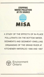 MISA: Study of Effects of In-place Pollutants on Bottom Water, Sediments and Sediment-dwelling Organisms Grand River_cover