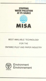 Best available technology for the Ontario pulp and paper industry_cover