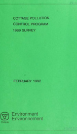 Cottage Pollution Control Program 1989 survey_cover