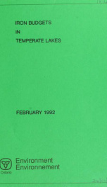 Iron budgets in temperate lakes : report_cover