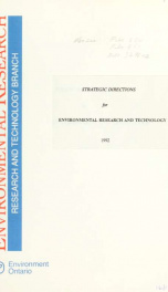 Strategic directions for environmental research and technology_cover