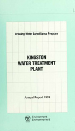 Drinking Water Surveillance Program annual report. Kingston Water Treatment Plant. 1989 1989_cover