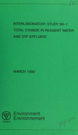 Total cyanide in reagent water and STP effluent : report_cover