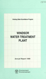 Drinking Water Surveillance Program annual report. Windsor Water Supply System.  1989 1989_cover
