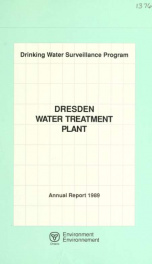 Drinking Water Surveillance Program annual report. Dresden Water Treatment Plant. 1989 1989_cover