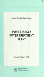 Drinking Water Surveillance Program annual report. Port Stanley Water Treatment Plant. 1989 1989_cover