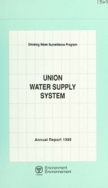 Drinking water surveillance program annual report.  Union Water Supply System. 1989 1989_cover