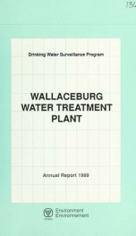 Drinking Water Surveillance Program annual report. Wallaceburg Water Treatment Plant. 1989 1989_cover