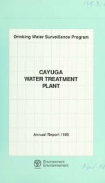 Drinking Water Surveillance Program annual report. Cayuga Water Treatment Plant. 1989 1989_cover