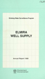 Drinking Water Surveillance Program annual report. Elmira Well Supply. 1989 1989_cover