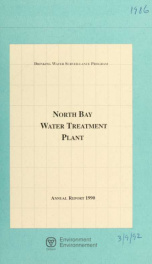 Drinking water surveillance program annual report. North Bay Water Supply System_cover