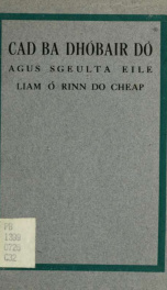 Cad ba dhóbair dó agus sgeulta eile_cover