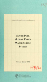 Drinking Water Surveillance Program annual report. South Peel (Lorne Park) Water Supply System._cover