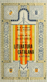 Historia de la literatura catalana antiga; aplech d'estudis per la seva formació 01_cover