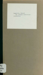 De artibus rhetoricae rhythmicae; sive, De artibus poeticis in Francia ante litterarum renovationem editis, quibus versificationis nostrae leges explicantur_cover