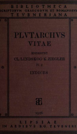 Vitae parallelae; recognoverunt Cl. Lindskog et K. Ziegler 4_cover