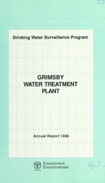 Drinking water surveillance program annual report. Grimsby Water Treatment Plant. 1989 1989_cover