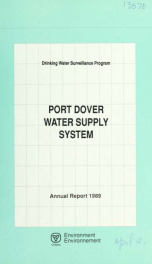 Drinking Water Surveillance Program annual report. Port Dover Water Supply System. 1989 1989_cover